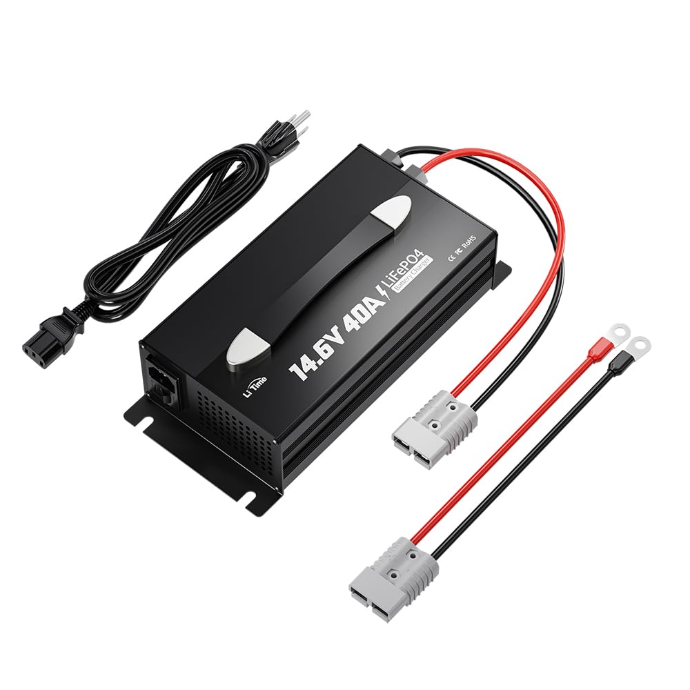 Amazon.com: LiTime 14.6V 40A Lithium Battery Charger, Mountable